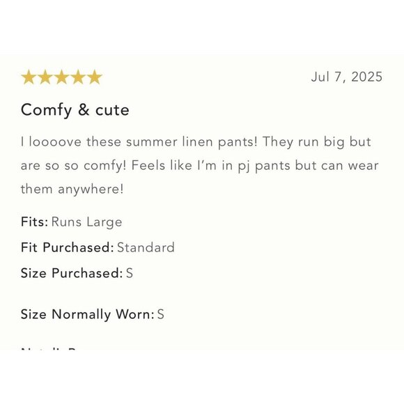 NWT Size XS - Anthropologie The Somerset Pull-On Pants (100% Linen) NWT US$ 118 - Picture 9 of 16